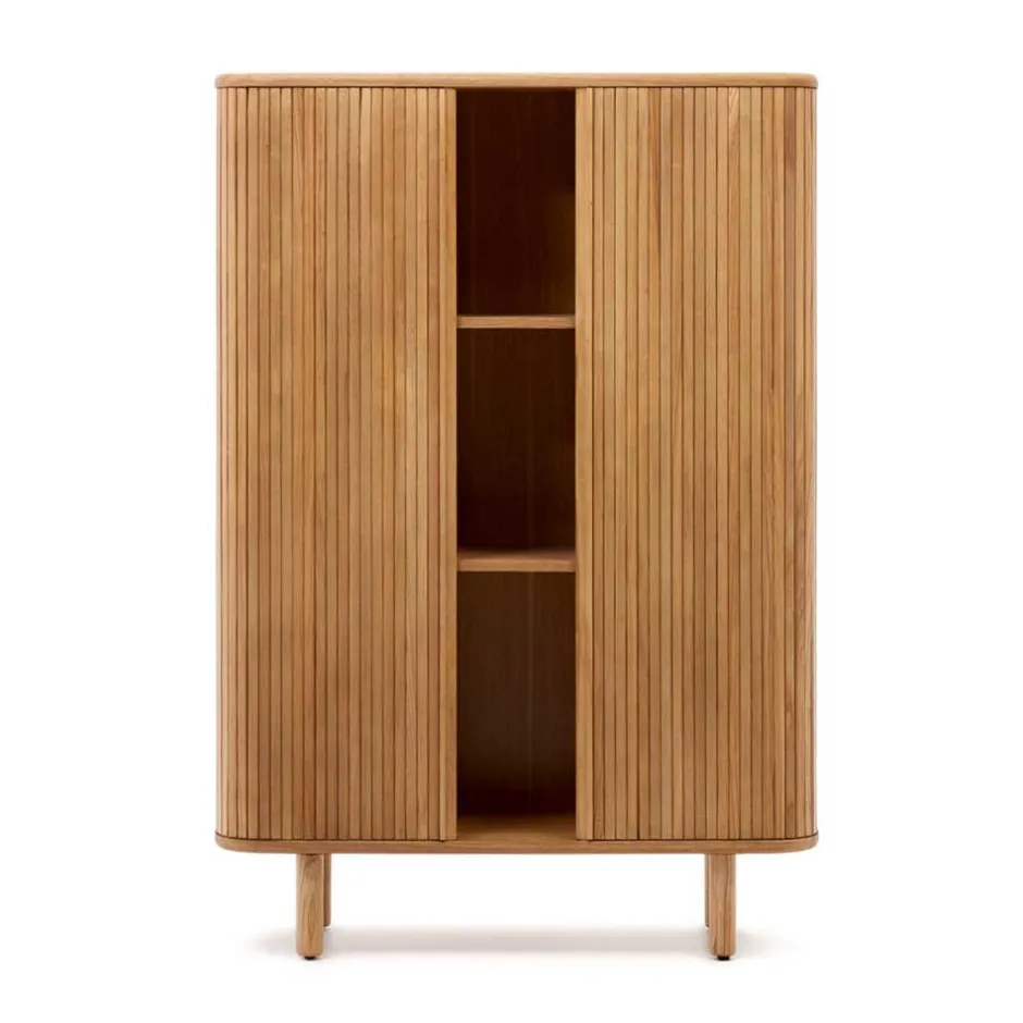 Wohnzimmerschrank|Massivholz Schränke*Pharao24 Highboard Retro Design Titus