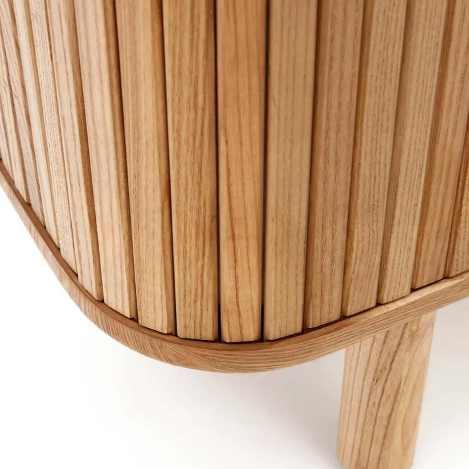 Wohnzimmerschrank|Massivholz Schränke*Pharao24 Highboard Retro Design Titus