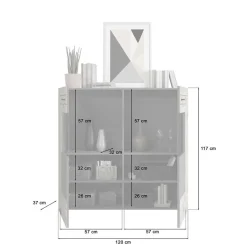 Highboards|Highboards*Pharao24 Highboard Vitrine Contreros