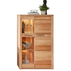 Wohnzimmervitrinen*Pharao24 Highboard Vitrine Dressed