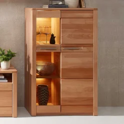 Wohnzimmervitrinen*Pharao24 Highboard Vitrine Dressed