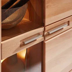 Wohnzimmervitrinen*Pharao24 Highboard Vitrine Dressed