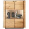 Vitrinenschrank|Wohnzimmervitrinen*Pharao24 Highboard Vitrine Jahira