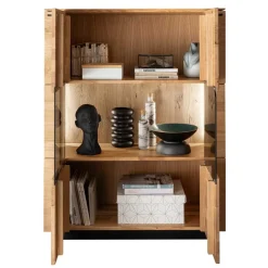 Vitrinenschrank|Wohnzimmervitrinen*Pharao24 Highboard Vitrine Jahira