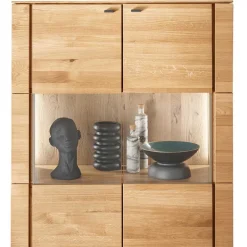 Vitrinenschrank|Wohnzimmervitrinen*Pharao24 Highboard Vitrine Jahira