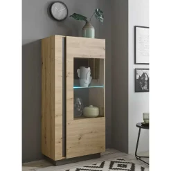 Pharao24 Highboard Vitrine Matrezina> Vitrinenschrank|Wohnzimmervitrinen