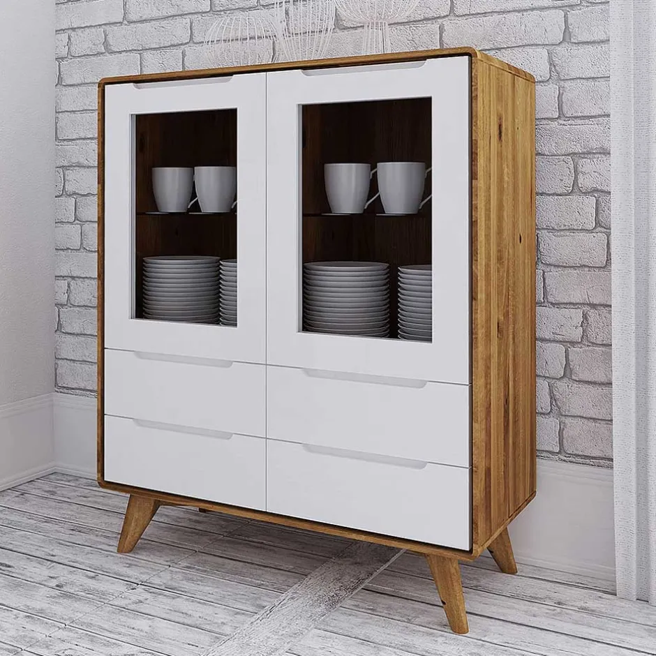 Pharao24 Highboard Vitrine Triancova> Flurkommoden|Stauraumvitrinen
