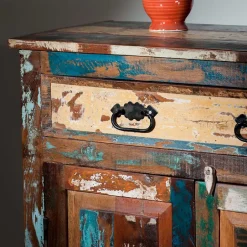 Massivholzmöbel|Küchenkommode*Pharao24 Highboard Woodstock