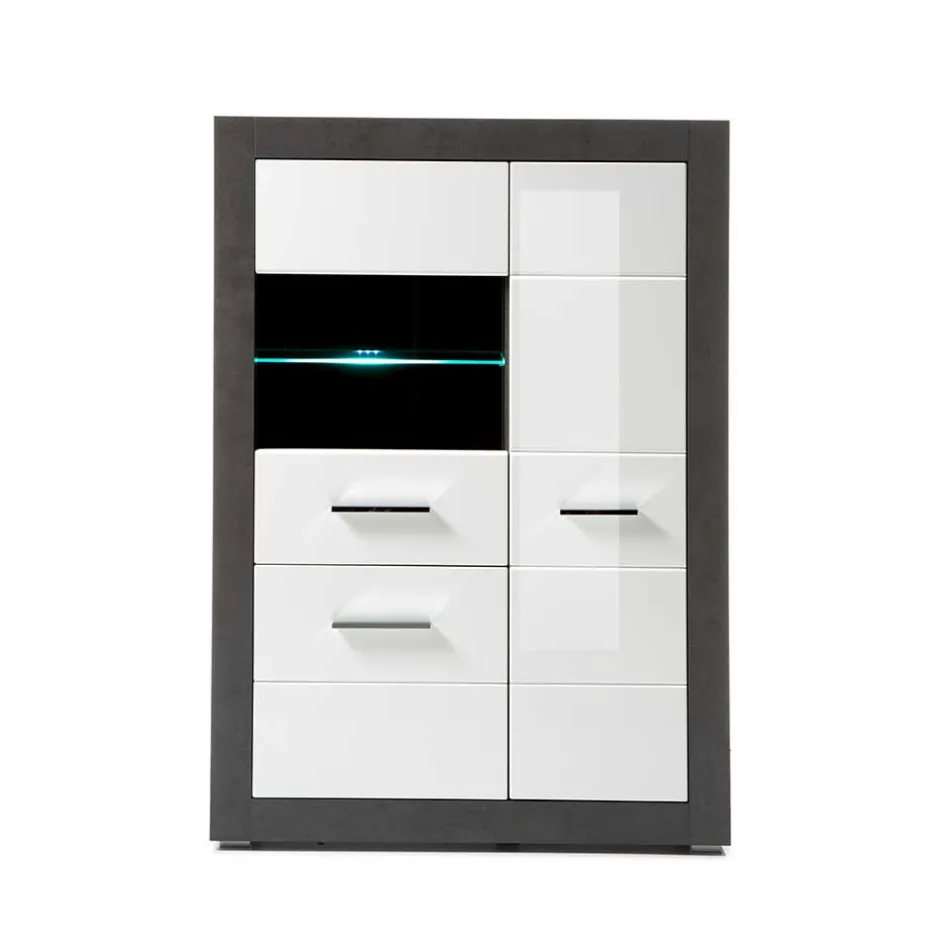 Vitrinenschrank|Stauraumvitrinen*Pharao24 Highbord Jains