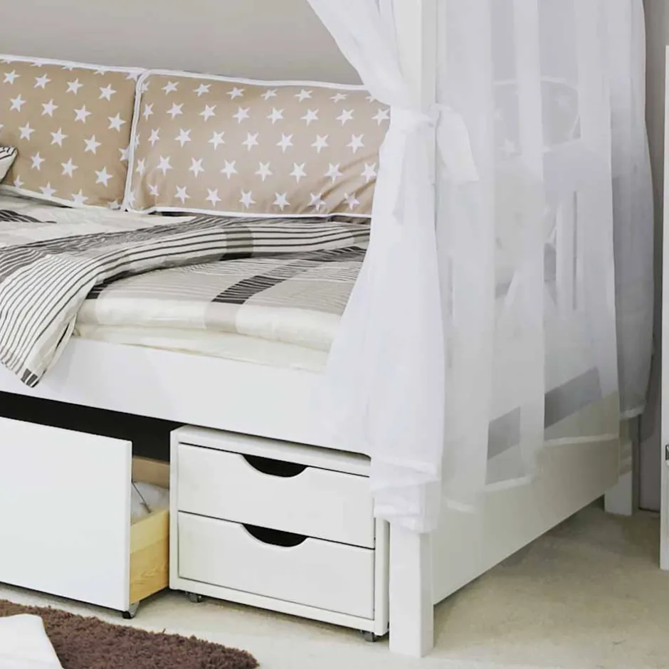 Pharao24 Himmelbett Denima> Funktionsbetten|Schubkastenbetten