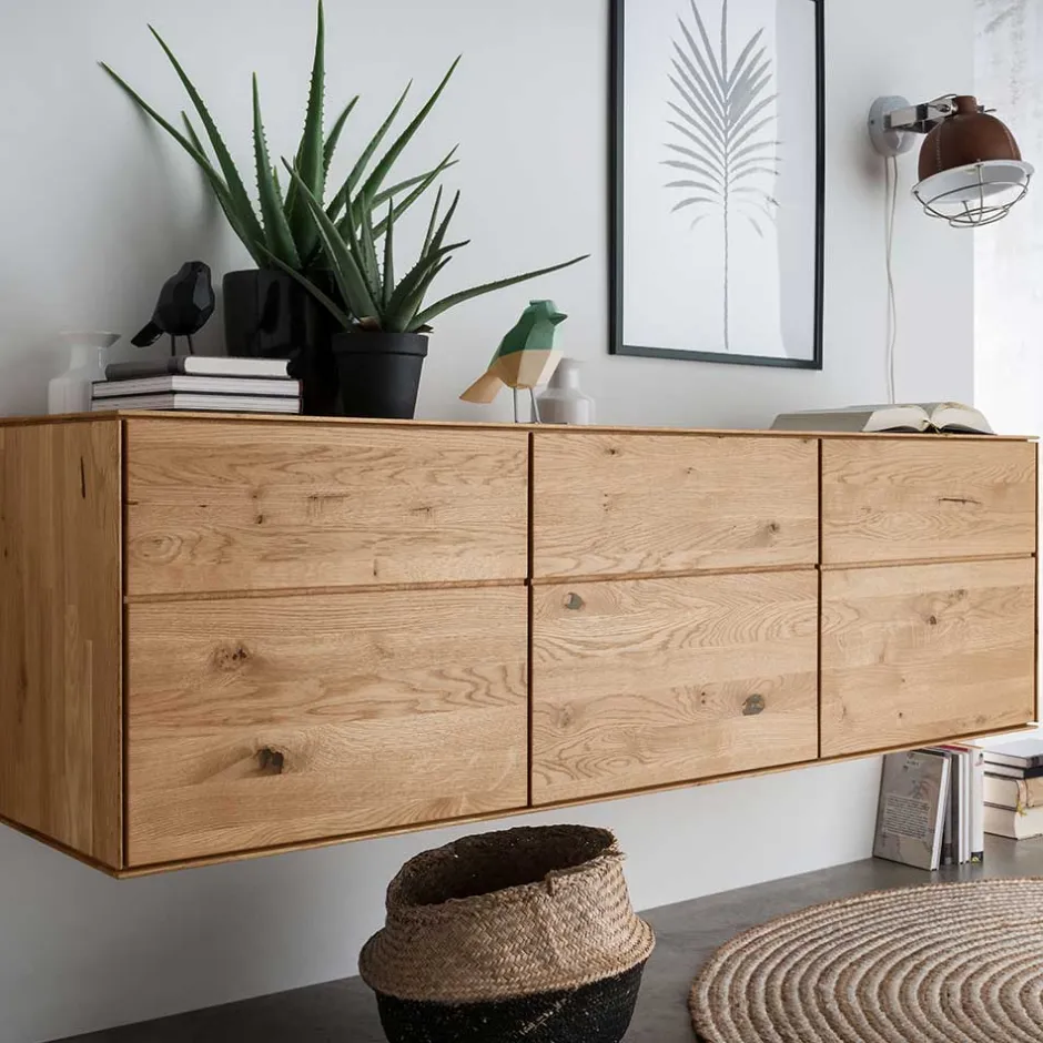 Pharao24 Hänge Sideboard Rennia> Massivholzmöbel|Wohnzimmerschrank