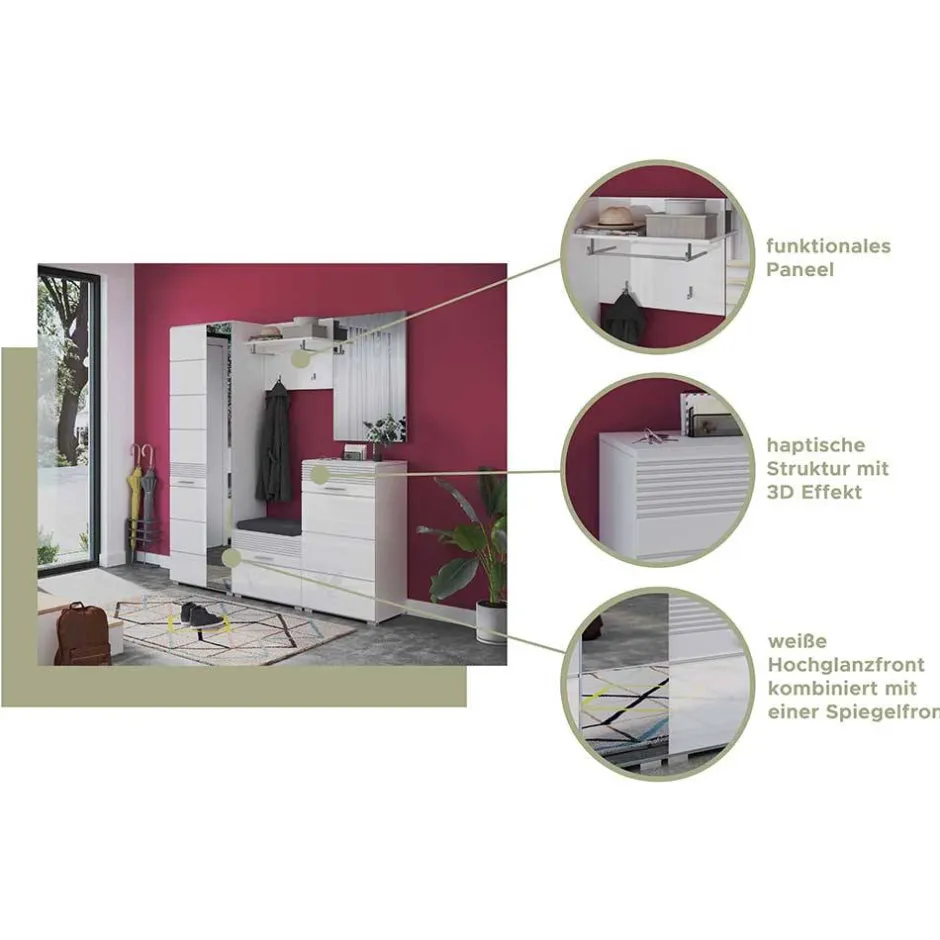 Pharao24 Hängegarderobe Patros> Wandgarderoben