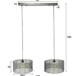Lampen Und Leuchten*Pharao24 Hängelampe Alicia