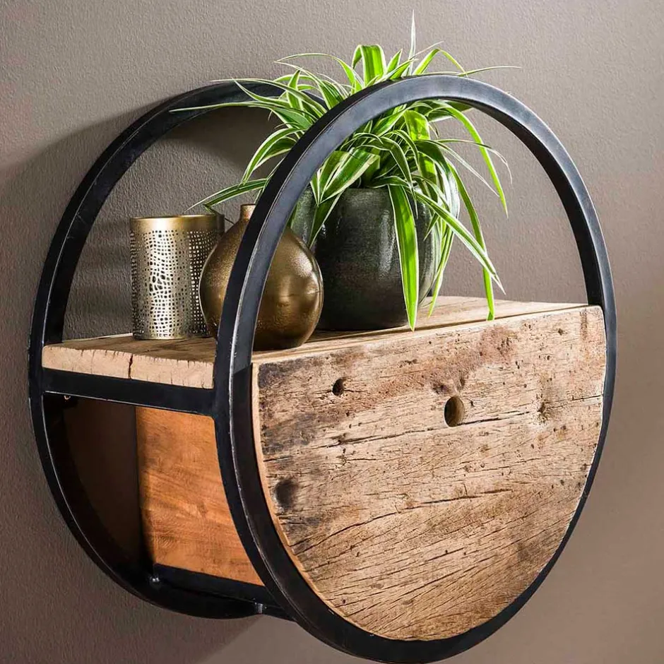 Pharao24 Hängeregal Gabrun> Wohnzimmerregale|Massivholzregale