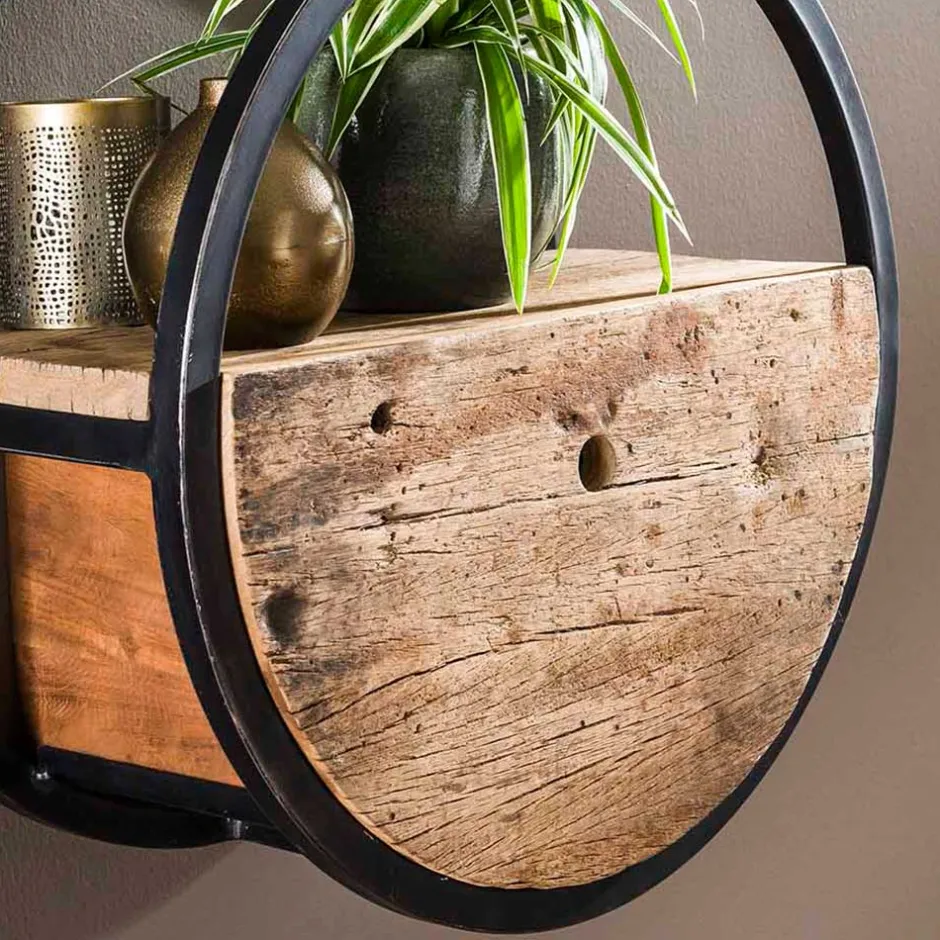 Pharao24 Hängeregal Gabrun> Wohnzimmerregale|Massivholzregale