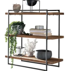 Pharao24 Hängeregal Koropi> Wohnzimmerregale|Massivholzregale