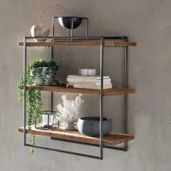 Pharao24 Hängeregal Koropi> Wohnzimmerregale|Massivholzregale