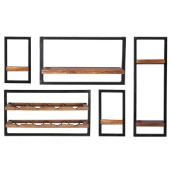 Pharao24 Hängeregal Walon> Wohnzimmerregale|Hängeregale