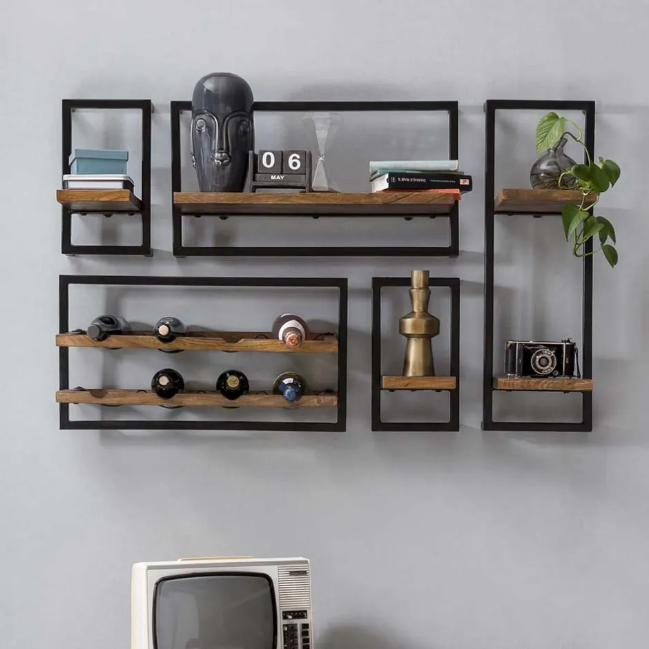 Pharao24 Hängeregal Walon> Wohnzimmerregale|Hängeregale