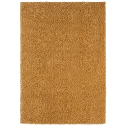 Teppiche*Pharao24 Hochflor Teppich Goldgelb Sesedra