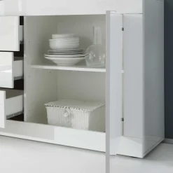 Esszimmerkommoden|Wohnzimmerkommoden*Pharao24 Hochglanz Anrichte Deconda