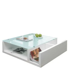 Pharao24 Hochglanz Couchtisch Shower> Glastische