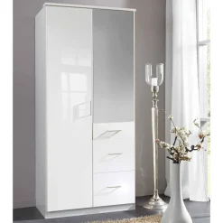 Jugendkleiderschrank*Pharao24 Hochglanz Schlafzimmerkleiderschrank Emritalo