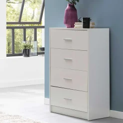 Pharao24 Hochglanz Schubkastenkommode Salverna> Flurkommoden|Schlafzimmerkommoden