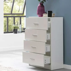 Pharao24 Hochglanz Schubkastenkommode Salverna><noscript><img width=