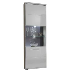 Vitrinenschrank|Wohnzimmervitrinen*Pharao24 Hochglanz Vitrine Lefaria