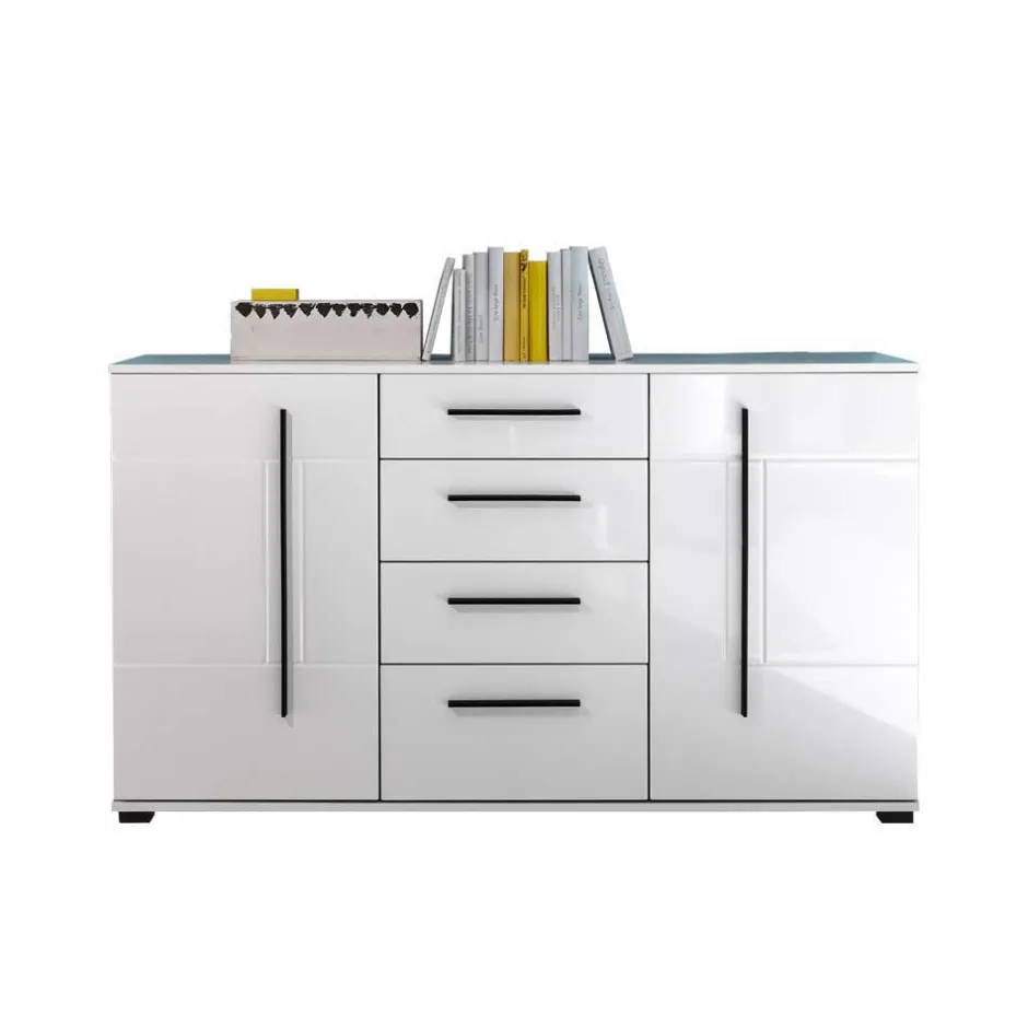 Pharao24 Hochglanz Wohnwand Bistian> Moderne Wohnwände|Wohnwand 300 Cm