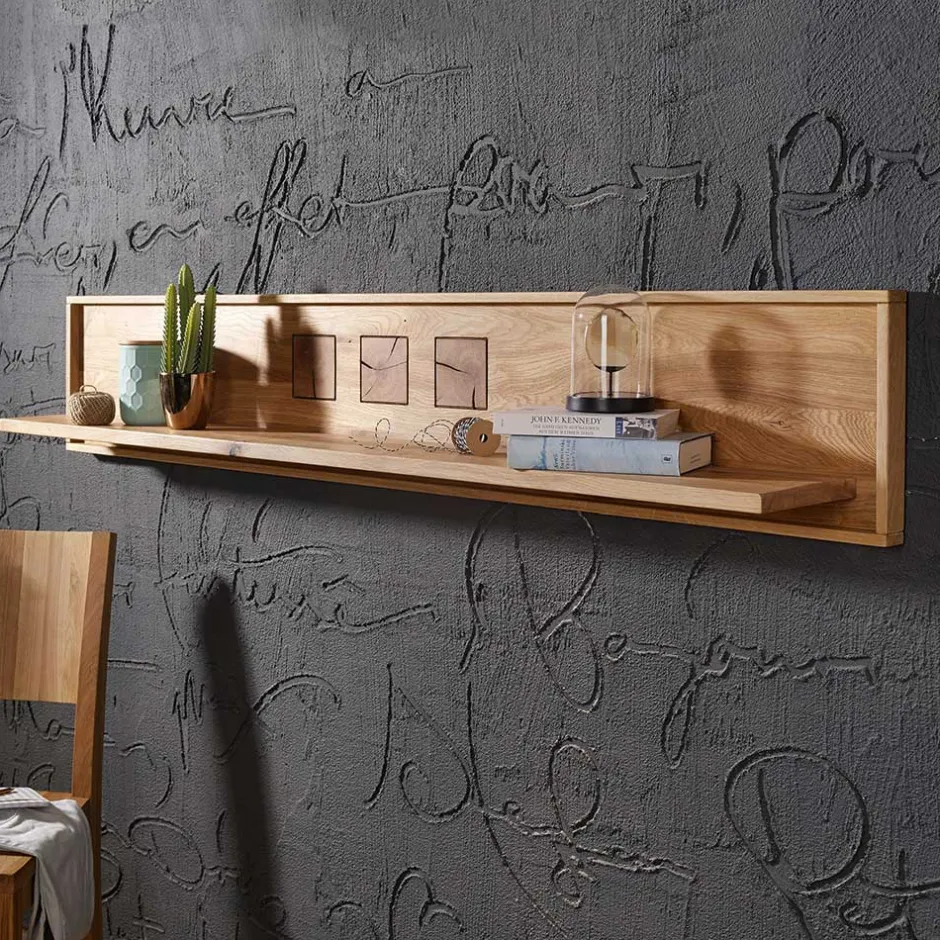 Pharao24 Hochwertiges Wandregal Cranados> Massivholzmöbel|Hängeregale