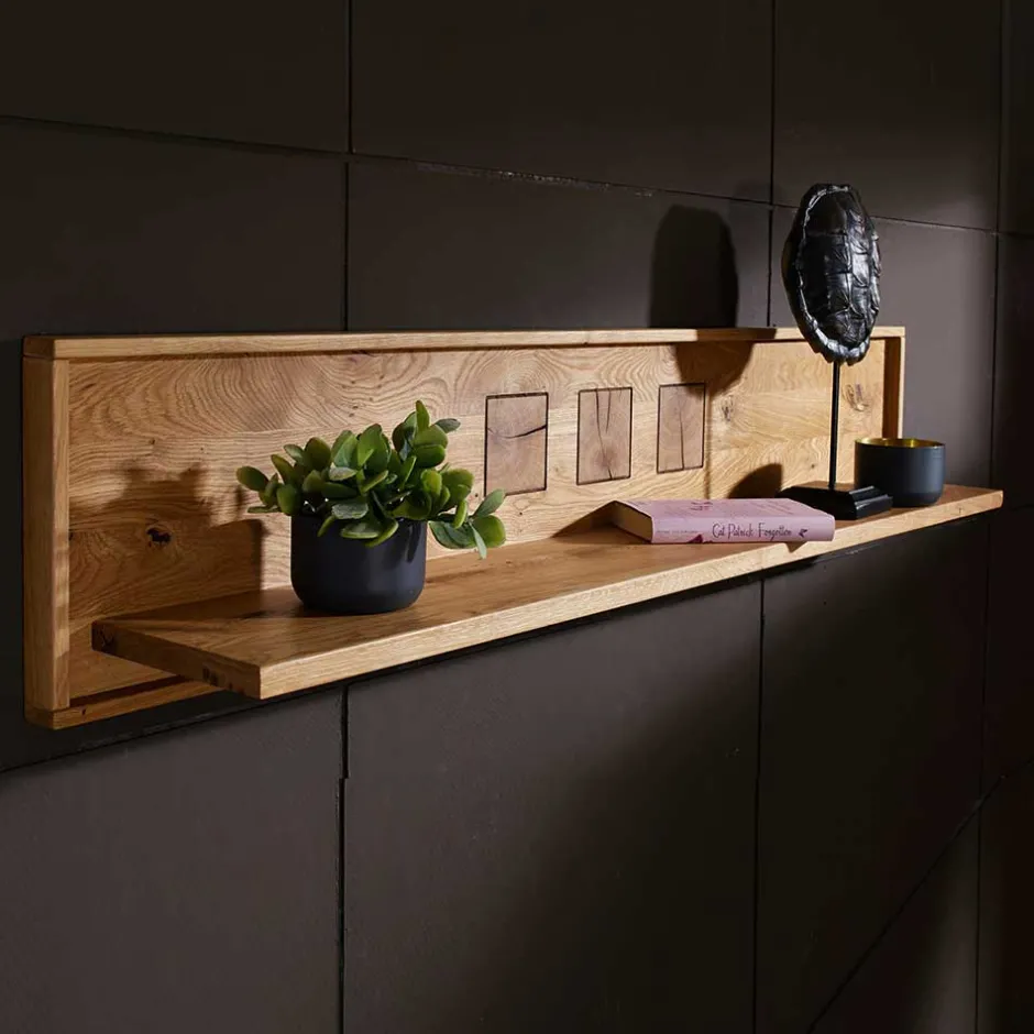 Pharao24 Hochwertiges Wandregal Cranados> Massivholzmöbel|Hängeregale