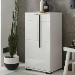 Pharao24 Hohe Bad Kommode Fricossa> Badezimmerschränke|Bad Unterschränke