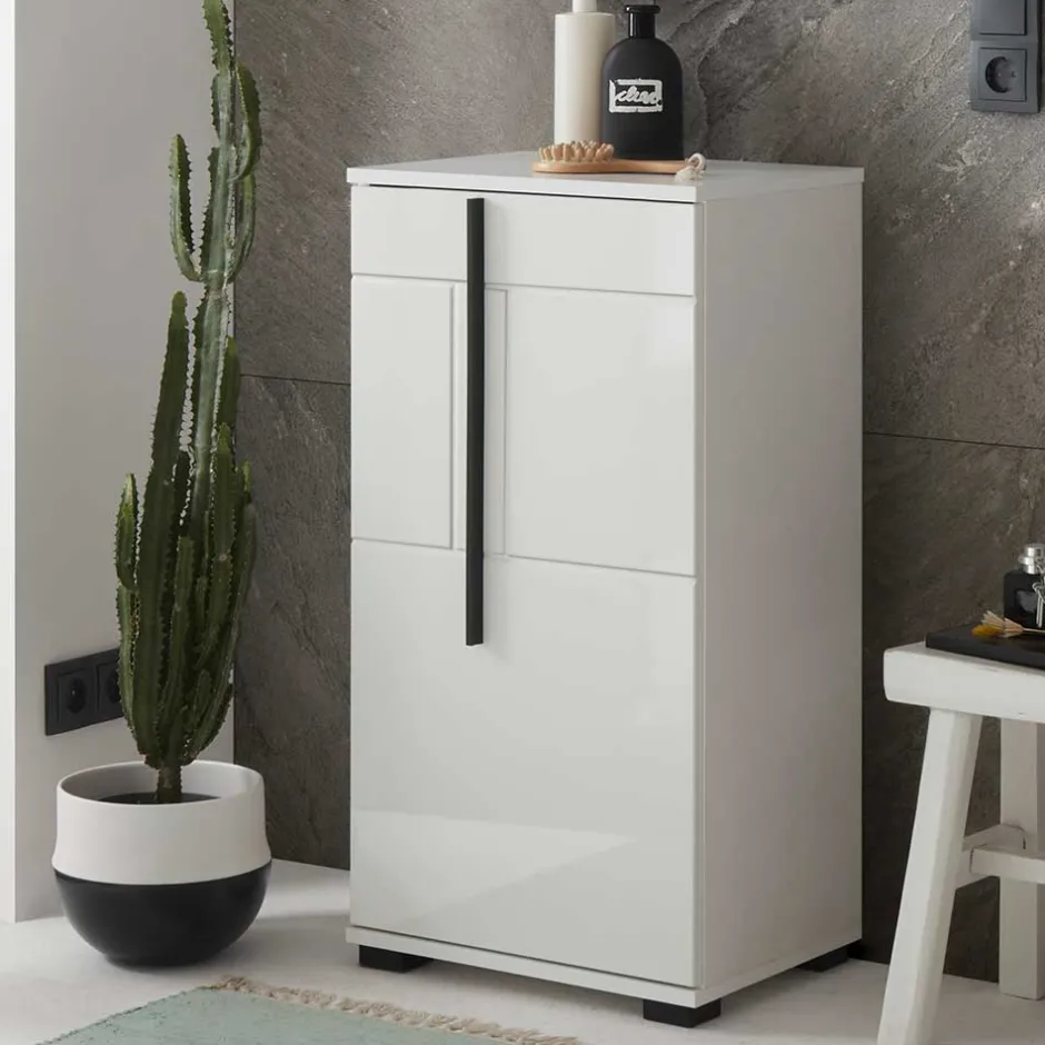 Pharao24 Hohe Bad Kommode Fricossa> Badezimmerschränke|Bad Unterschränke