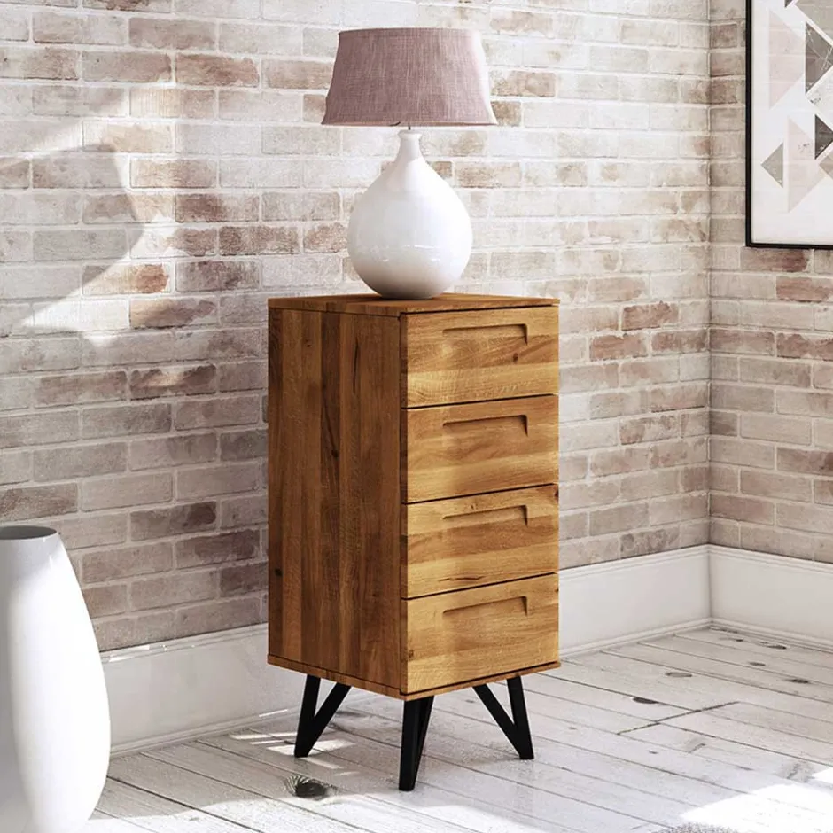 Pharao24 Hohe Kommode Cariasca> Massivholz Kommoden|Hochkommoden