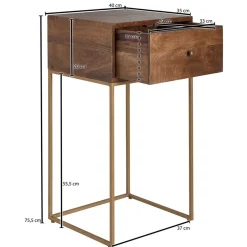 Pharao24 Hohe Nachtkommode Cancano><noscript><img width=