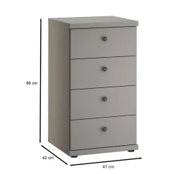 Hochkommoden*Pharao24 Hohe Schubladenkommode Saconso