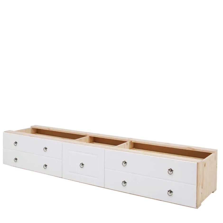 Doppelbetten|Funktionsbetten*Pharao24 Holz Doppelbett Sadanos