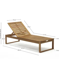 Pharao24 Holz Gartenliege Tephanion><noscript><img width=