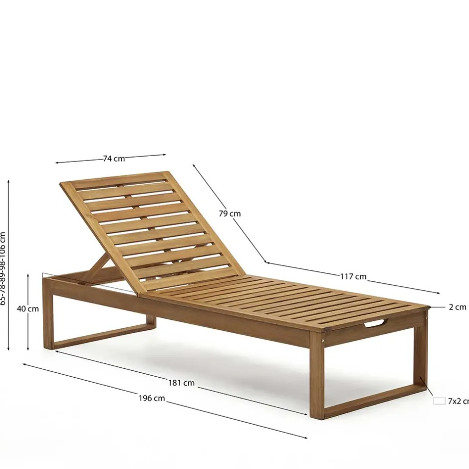 Pharao24 Holz Gartenliege Tephanion> Gartenmöbel|Liegen