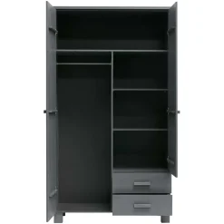 Pharao24 Holz Kleiderschrank Chalina><noscript><img width=