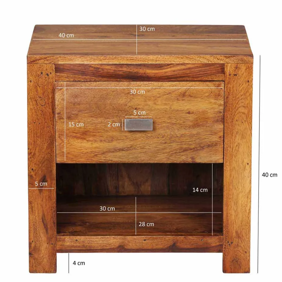 Nachtkommoden|Nachttisch*Pharao24 Holz Nachtkommode Arendal