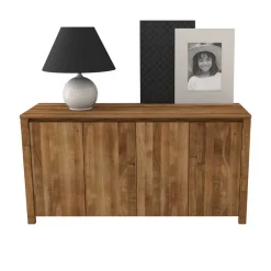 Pharao24 Holz Sideboard Rameira> Küchenkommode|Wohnzimmerkommoden