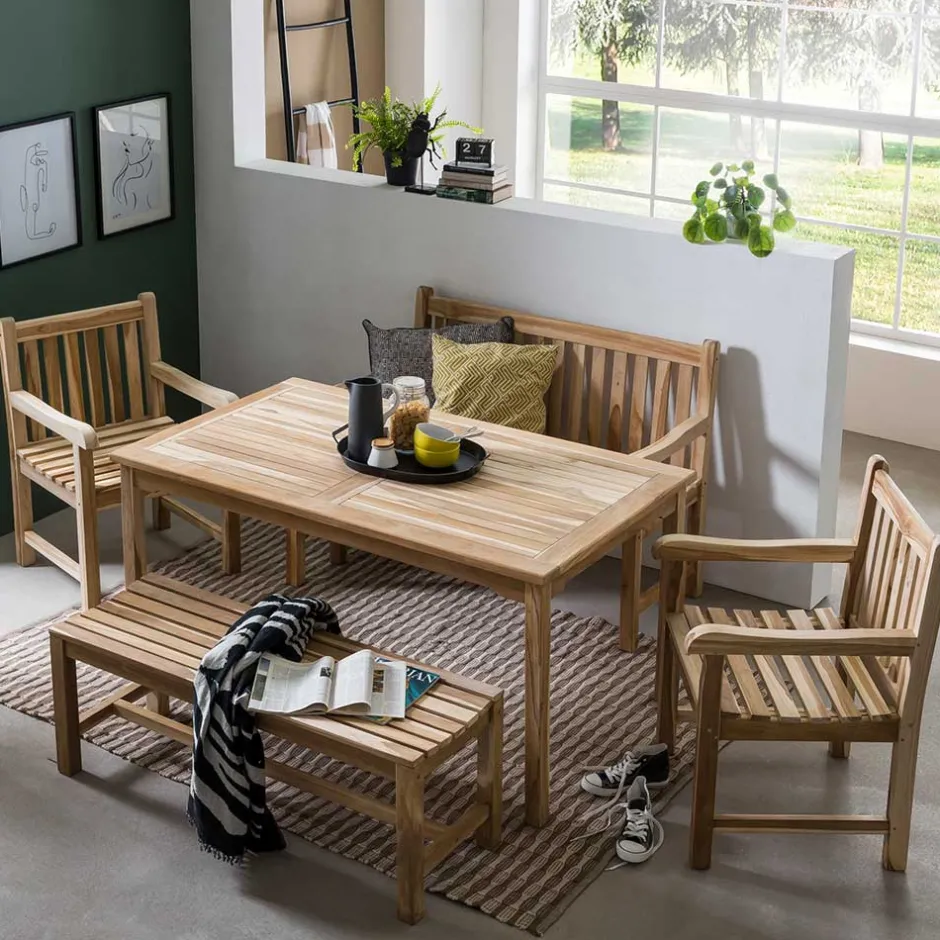 Gartenmöbel|Sitzgruppen*Pharao24 Holz Terrassensitzgruppe Spadarius