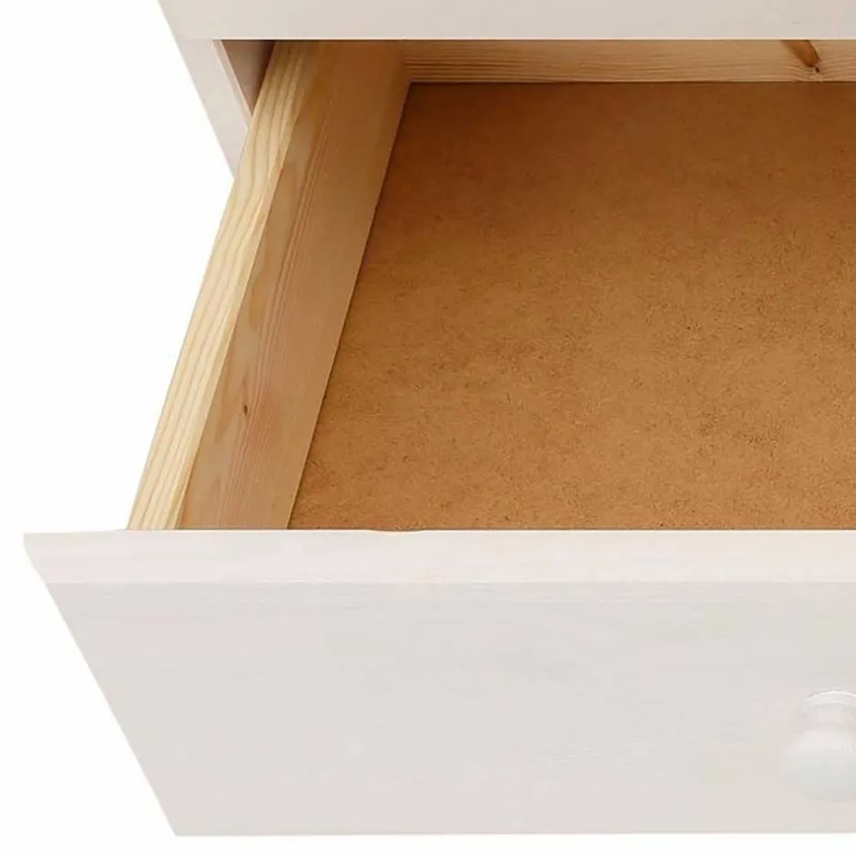 Wäscheschrank*Pharao24 Holz Wäscheschrank Vreya