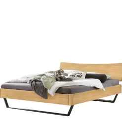 Doppelbetten|Massivholzbetten*Pharao24 Holzbett mit Bügelgestell Ninjos