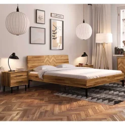 Einzelbetten|Doppelbetten*Pharao24 Holzbett Yalley