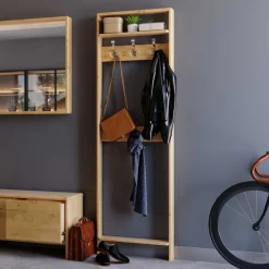 Garderoben Paneele|Massivholz Garderoben*Pharao24 Holzgarderobe Lemcon