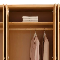 Massivholzmöbel|Drehtürenschränke*Pharao24 Holzkleiderschrank 245 cm Zvalonca